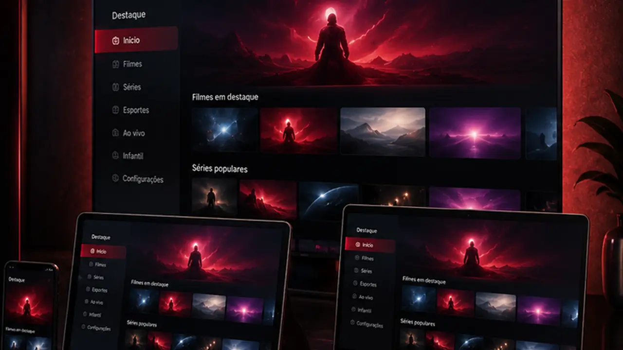 Dispositivos compatíveis com IPTV 12 reais: Smart TV, TV Box, TV Android e Firestick